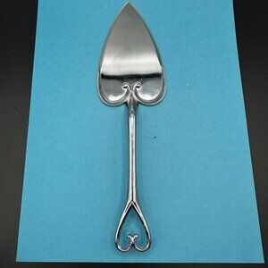 Silver Heart Cake Server 10" Pie Dessert Spatula Wedding Party